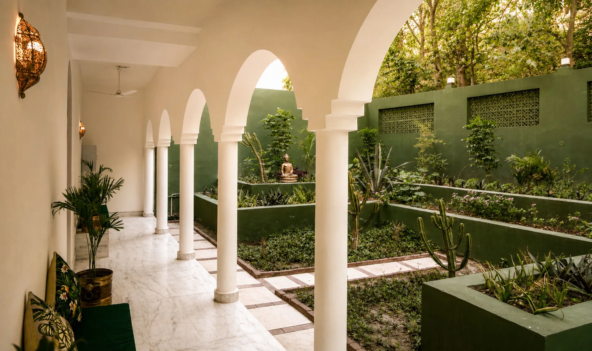 Garden at Shanti Makaan Rishikesh