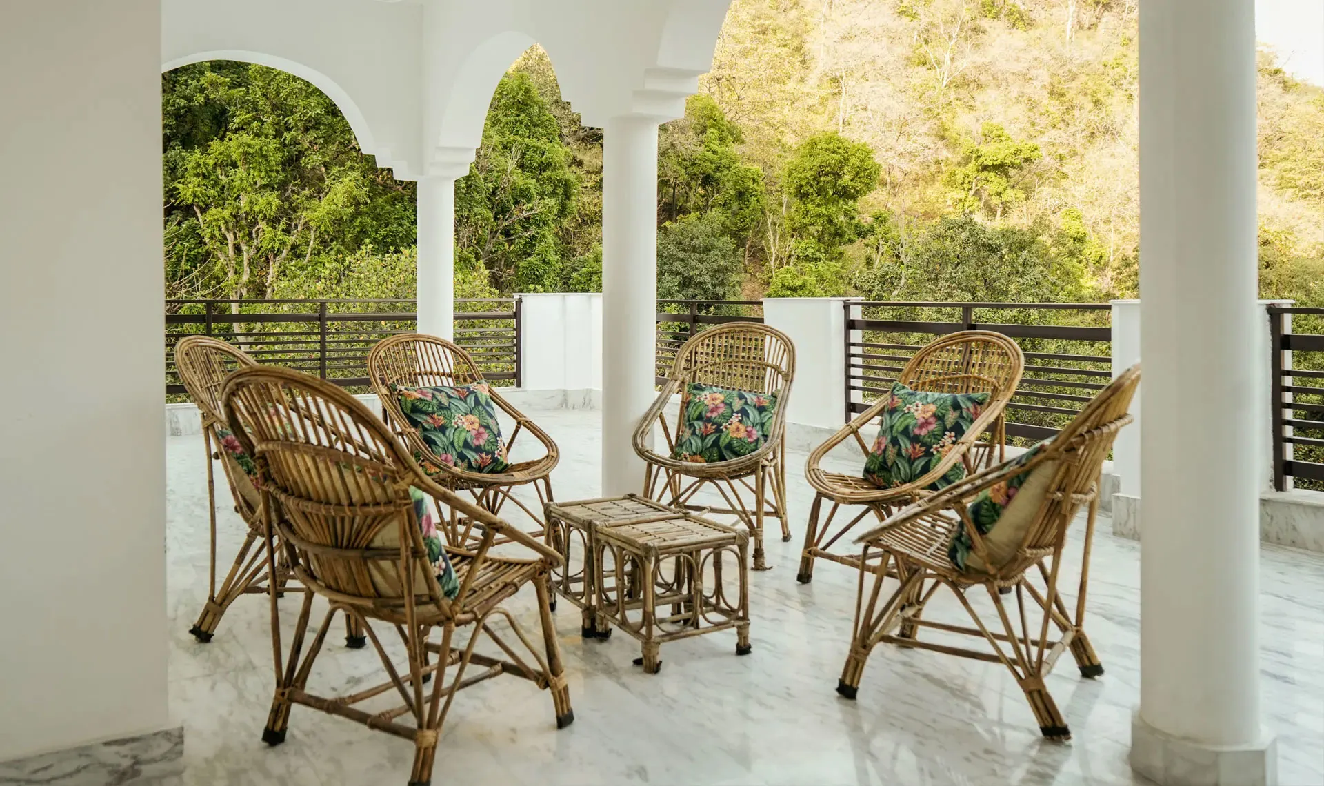 Terrace at Shanti Makaan Rishikesh